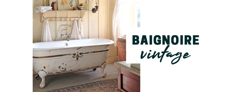 installer une baignoire vintage