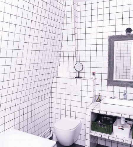 Rénovation salle de bain à Vaucresson par Atelier Sésame