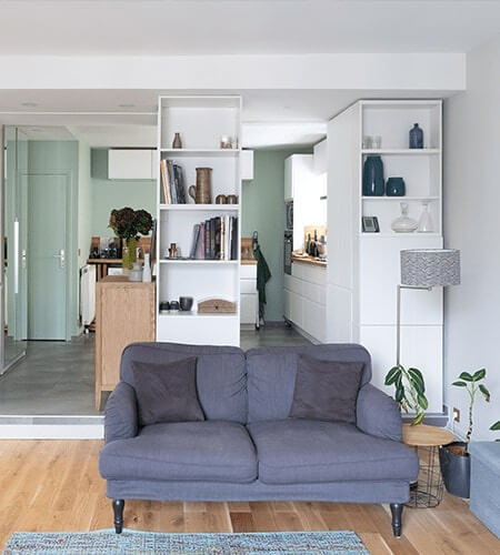 Rénovation d'un appartement à Boulogne par Atelier Sésame, entreprise de travaux en Ile-de-France